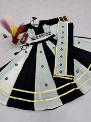 Women’s Roman Silk Lehenga Choli with Dupatta Real Mirror Work