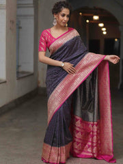 Woven Design, Elegant Indian Traditional Saree for Wedding, Festival & Party Wear