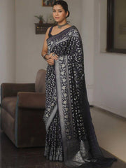Design and Rich Zari Border, Elegant Indian Traditional Saree for Wedding, Festival & Party Wear