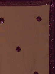 Wine Purple Sequin Embroidered Lehenga Choli with Dupatta – Elegant Wedding & Festive Wear