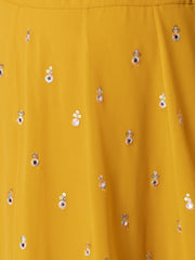 Mustard Yellow Sequin Embroidered Lehenga Choli with Dupatta – Elegant Indian Wedding & Festive Wear