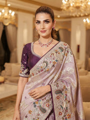 Pure Kanjivaram Silk Saree – Heavy Embroidered Indian Wedding & Bridal Saree