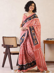 Women’s Ready to Wear Mul Cotton Saree with Pocket For Trdaitional look