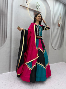 Women’s Lehenga Choli Set with Dupatta, Traditional Ethnic Flared Choli