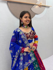 Women’s Fox Georgette Lehenga Choli with Dupatta Set
