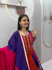 Women’s Lehenga Choli Set with Dupatta, Traditional Ethnic Flared Choli