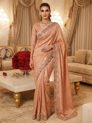 Indian Saree for Wedding, Party & Festive Wear, Traditional Ethnic Saree with Matching Blouse