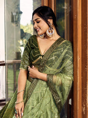 Women’s Sequin Embroidered Lehenga Choli Set with Net Dupatta, Silver Zari Work A-Line Ethnic Indian Traditional Party Wear Outfit (Copy) (Copy)