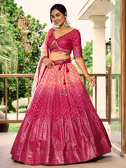 Women’s Sequin Embroidered Lehenga Choli Set with Net Dupatta, Silver Zari Work A-Line Ethnic Indian Traditional Party Wear Outfit (Copy) (Copy) (Copy)