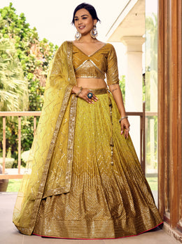 Women’s Sequin Embroidered Lehenga Choli Set with Net Dupatta, Silver Zari Work A-Line Ethnic Indian Traditional Party Wear Outfit (Copy) (Copy) (Copy)
