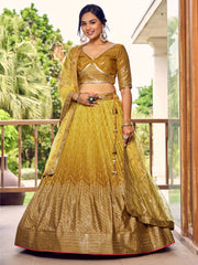 Women’s Sequin Embroidered Lehenga Choli Set with Net Dupatta, Silver Zari Work A-Line Ethnic Indian Traditional Party Wear Outfit (Copy) (Copy) (Copy)