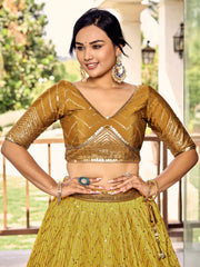 Women’s Sequin Embroidered Lehenga Choli Set with Net Dupatta, Silver Zari Work A-Line Ethnic Indian Traditional Party Wear Outfit (Copy) (Copy) (Copy)