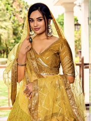 Women’s Sequin Embroidered Lehenga Choli Set with Net Dupatta, Silver Zari Work A-Line Ethnic Indian Traditional Party Wear Outfit (Copy) (Copy) (Copy)