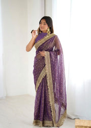Saree for Women’s Embroidered Designer Saree