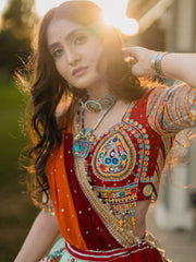Women’s Heavy Muslin Cotton Printed Navratri Chaniya Choli