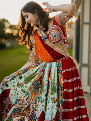 Women’s Heavy Muslin Cotton Printed Navratri Chaniya Choli