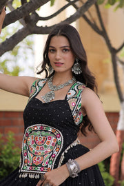 Women’s Embroidered Rayon Lehenga Choli Set,Traditional Indian Ethnic Wear