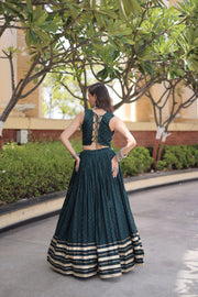 Women’s Embroidered Rayon Lehenga Choli Set,Traditional Indian Ethnic Wear