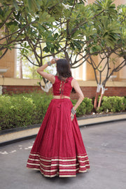 Women’s Embroidered Rayon Lehenga Choli Set,Traditional Indian Ethnic Wear