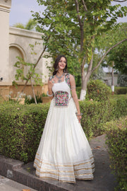 Women’s Embroidered Rayon Lehenga Choli Set,Traditional Indian Ethnic Wear