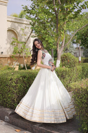 Women’s Embroidered Rayon Lehenga Choli Set,Traditional Indian Ethnic Wear