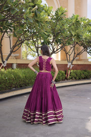 Women’s Embroidered Rayon Lehenga Choli Set,Traditional Indian Ethnic Wear