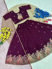 Girls Treditional Lehenga Choli Set with Dupatta