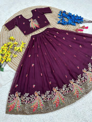 Girls Treditional Lehenga Choli Set with Dupatta