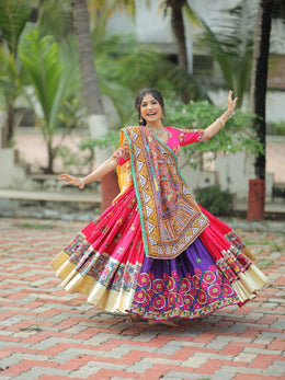 Women’s Heavy printed lehenga choli in heavy muslin cotton