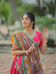 Women’s Heavy printed lehenga choli in heavy muslin cotton