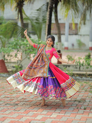 Women’s Heavy printed lehenga choli in heavy muslin cotton