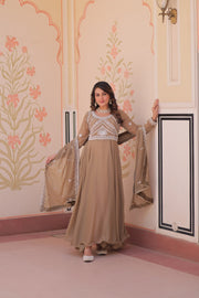Women’s Designer Embroidered Anarkali Suit Set