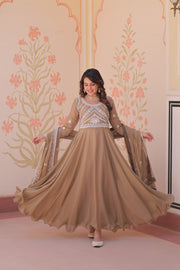 Women’s Designer Embroidered Anarkali Suit Set