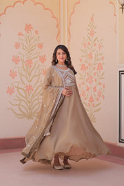 Women’s Designer Embroidered Anarkali Suit Set