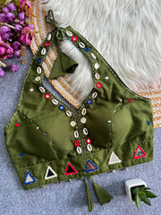 Women’s Embroidered Mirror Work Designer Blouse