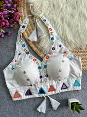 Women’s Embroidered Mirror Work Designer Blouse