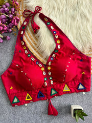 Women’s Embroidered Mirror Work Designer Blouse
