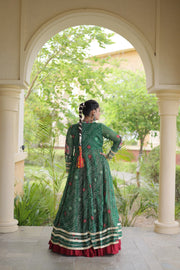 Women’s Lehenga with Bandhani Print Kutchi Gamthi Patchwork Top Traditional Ethnic Set