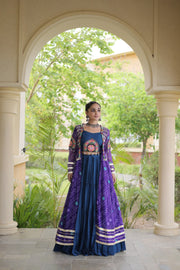 Women’s Lehenga with Bandhani Print Kutchi Gamthi Patchwork Top Traditional Ethnic Set