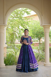 Women’s Lehenga with Bandhani Print Kutchi Gamthi Patchwork Top Traditional Ethnic Set