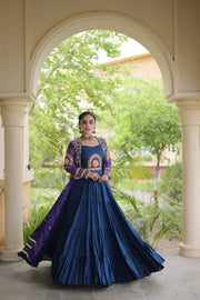 Women’s Lehenga with Bandhani Print Kutchi Gamthi Patchwork Top Traditional Ethnic Set
