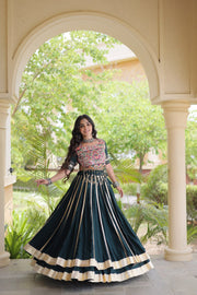 Women’s Designer Embroidered Lehenga Choli Set with Traditional Indian Ethnic Wear