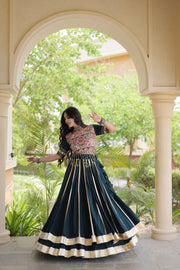 Women’s Designer Embroidered Lehenga Choli Set with Traditional Indian Ethnic Wear