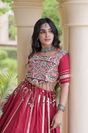 Women’s Designer Embroidered Lehenga Choli Set with Traditional Indian Ethnic Wear