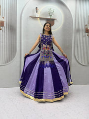 Women’s Vichitra Silk Lehenga Choli with Shrug Heavy Thread & Sequin Work