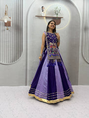 Women’s Vichitra Silk Lehenga Choli with Shrug Heavy Thread & Sequin Work