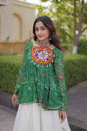 Women’s Lehenga Choli Set with Kutchi Work, Festive Ethnic Wear
