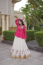 Women’s Lehenga Choli Set with Kutchi Work, Festive Ethnic Wear