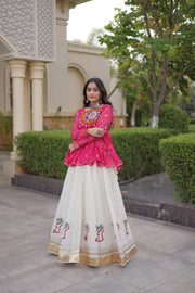 Women’s Lehenga Choli Set with Kutchi Work, Festive Ethnic Wear