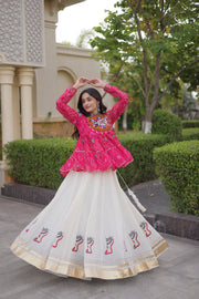 Women’s Lehenga Choli Set with Kutchi Work, Festive Ethnic Wear